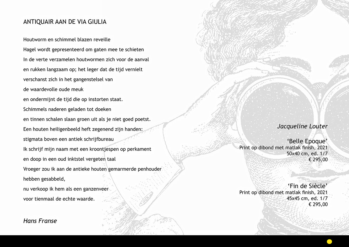 Jacqueline Louter, gedicht van Hans Franse