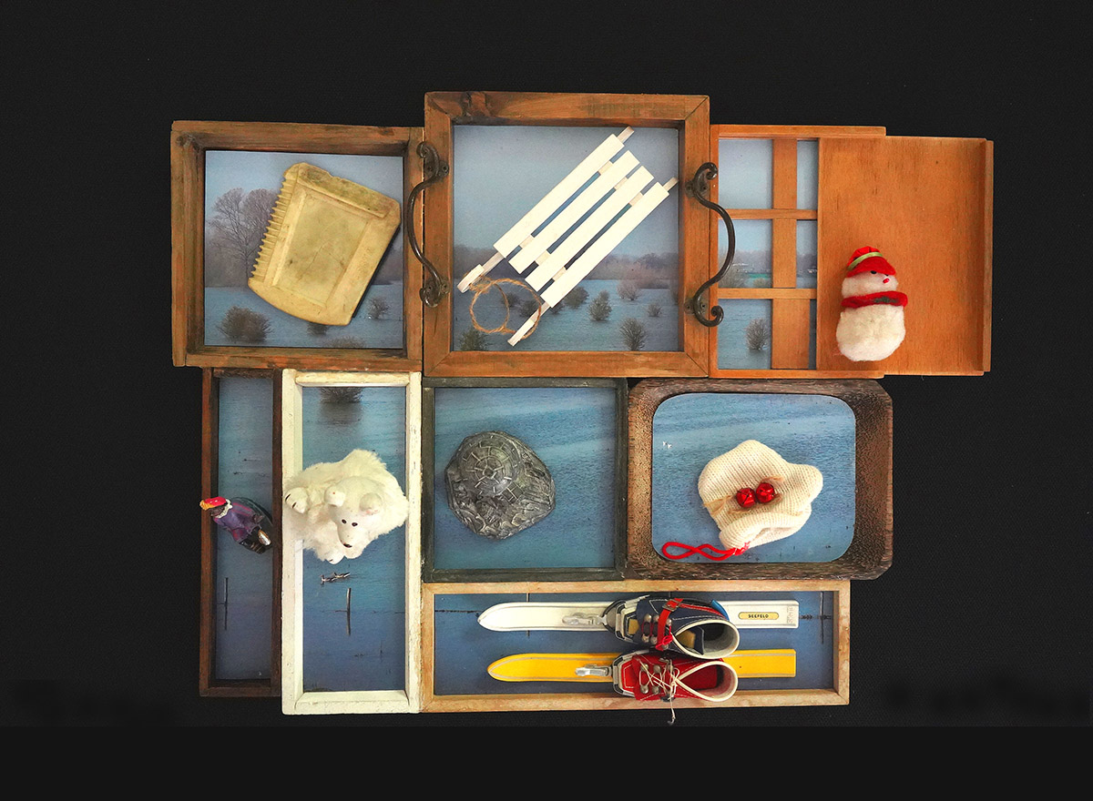 Rob Chevallier, Help de winter verzuipt, foto in bakken