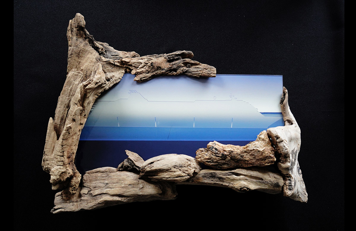 Rob Chevallier, De Golf, 2020, foto in drijfhout