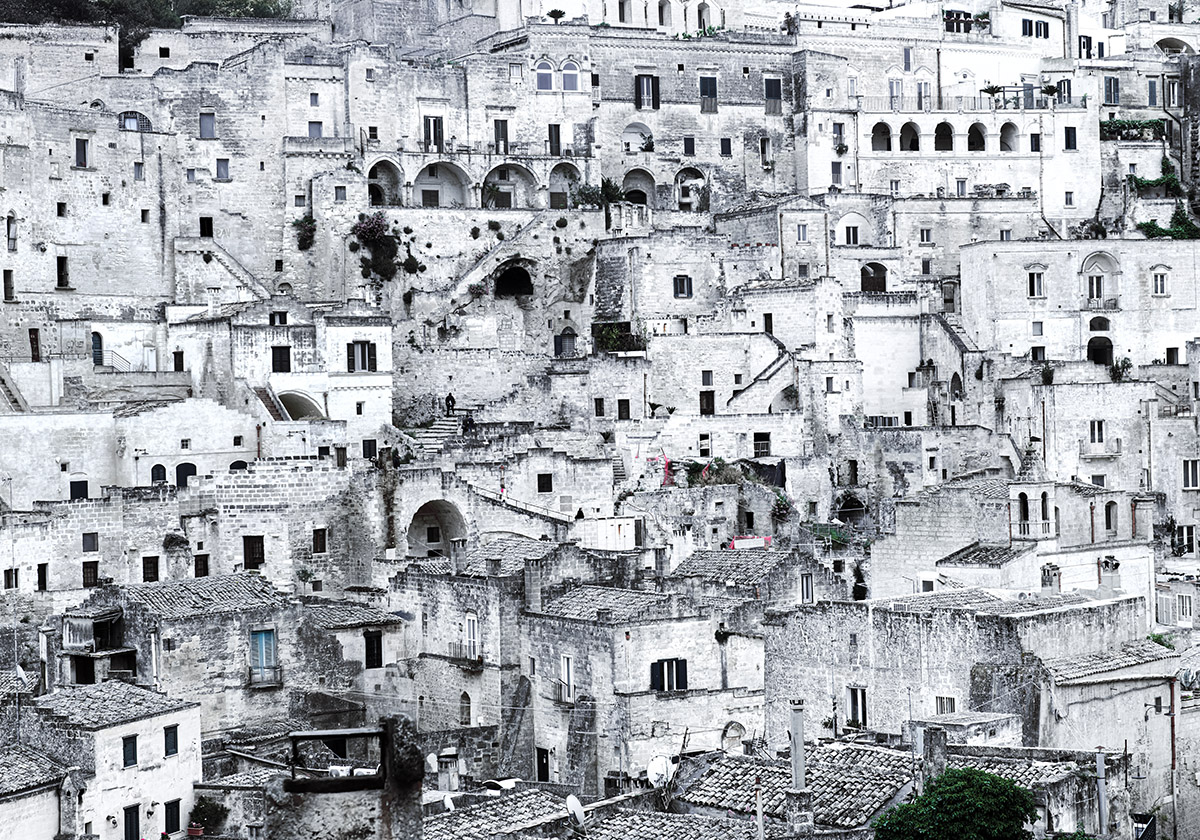 De serie in de Kijkruit is associatief samengesteld rond een foto van het bergdorp Matera in Itali&euml;.