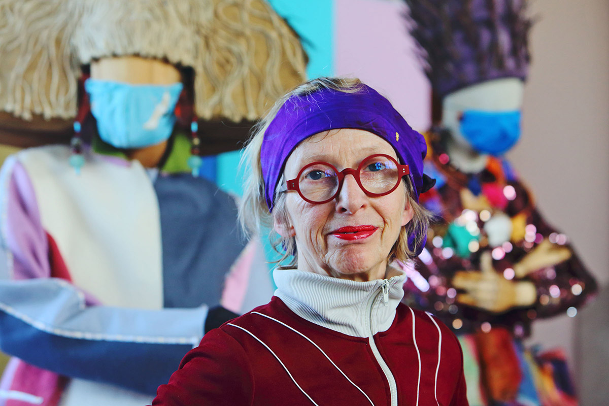 Wilmar Dik en Francis Camstra, beeld uit de portretfilm over kunstenaar Simone ten Bosch