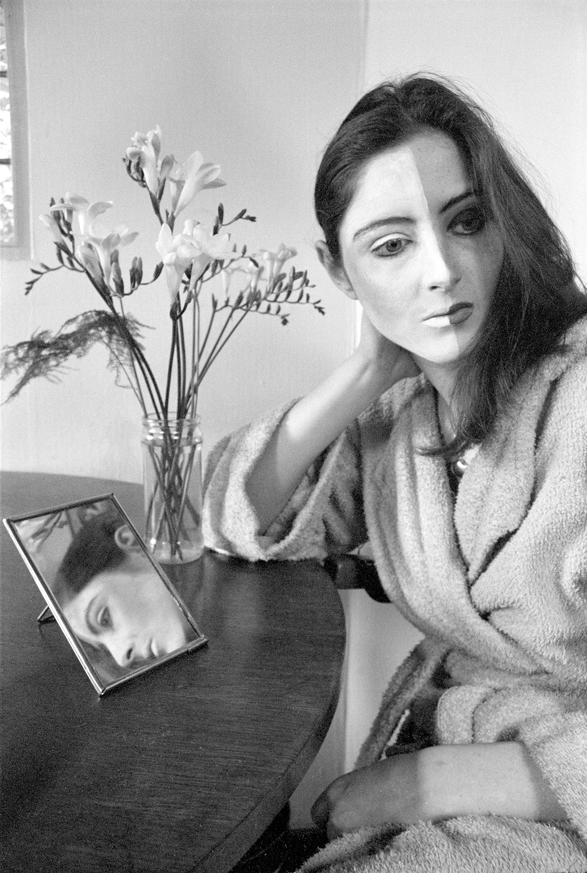 Diana Blok, Self_Portrait with lilies 1976