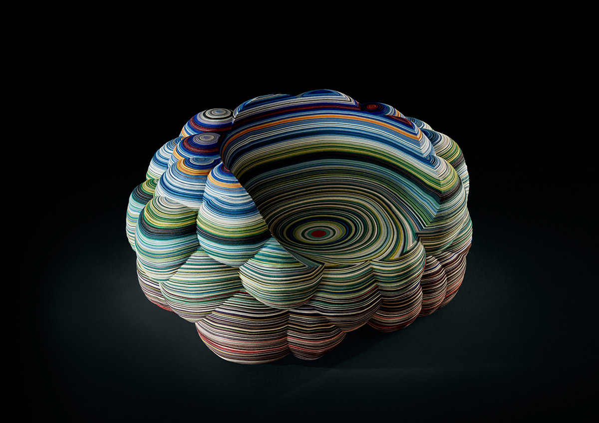 Richard Hutten, Layers Cloud Chair, 2014, wol, Lakeside Collection