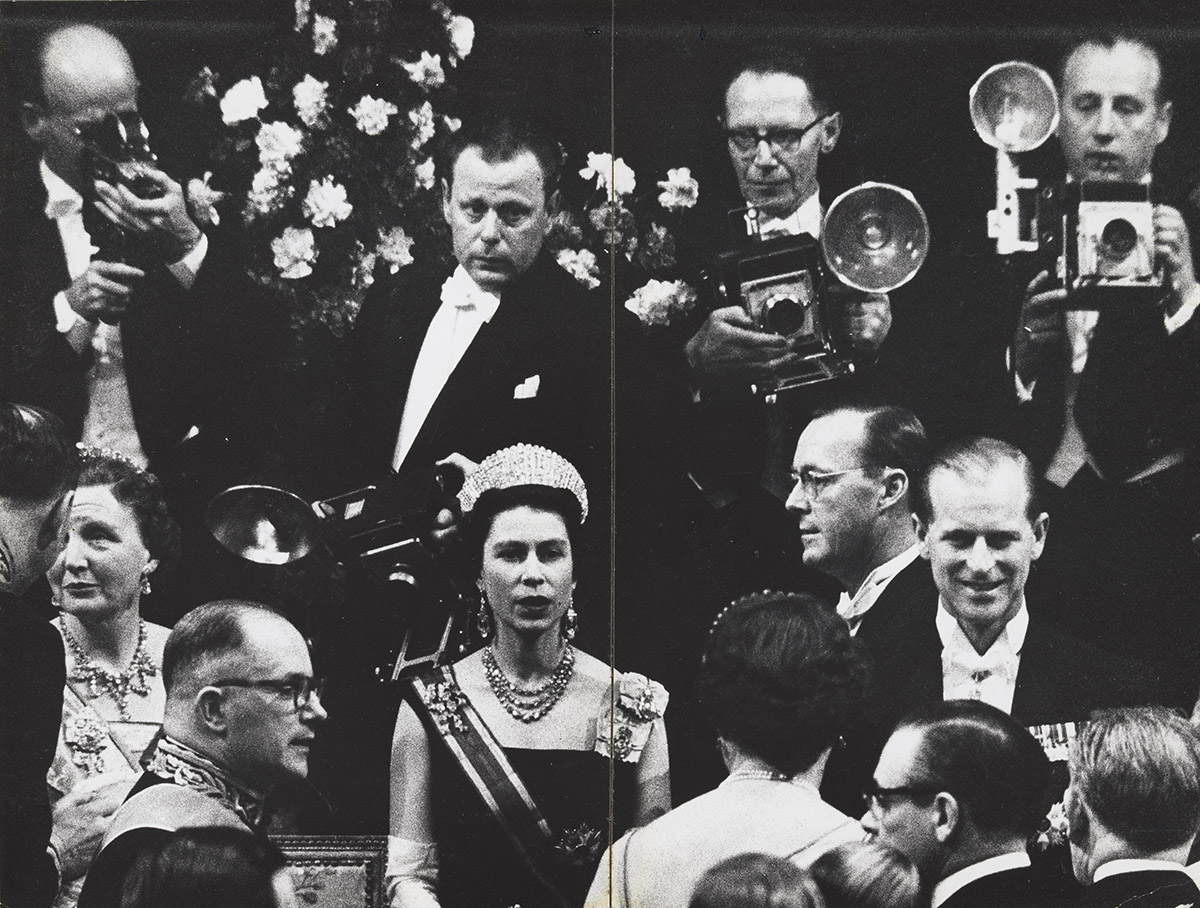 Ed van der Elsken, Staatsbezoek van de Britse koningin Elizabeth en haar echtgenoot prins Philip aan Nederland, Ridderzaal, Den Haag, 26 maart 1958