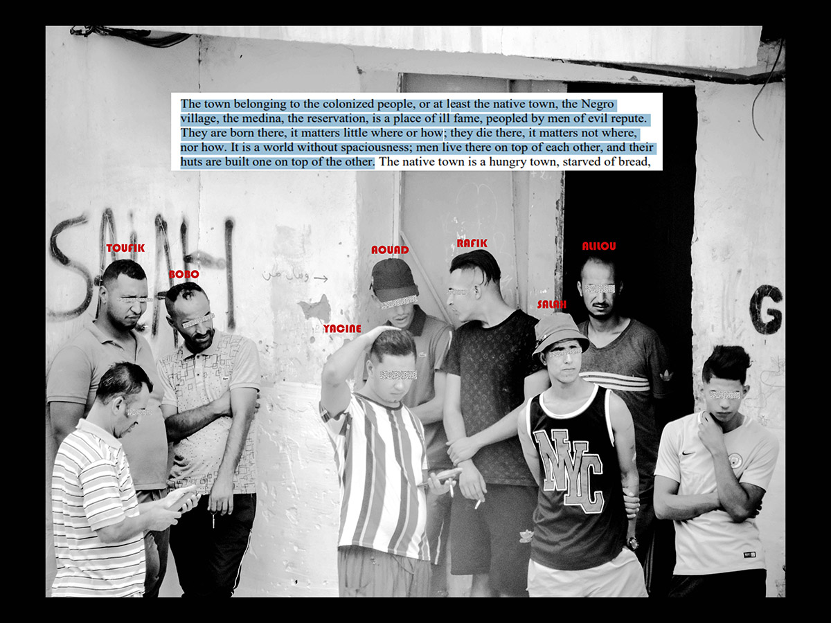 Issam Larkat, Image from the series Frantz Fanon, Me and The Question, 2022