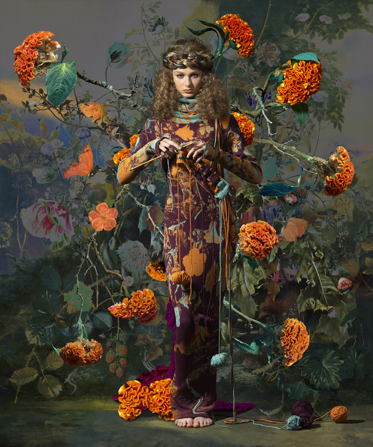 Hans Withoos, The knitter