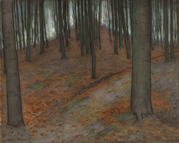 Piet Mondriaan, Bos (1899), collectie Gemeentemuseum Den Haag