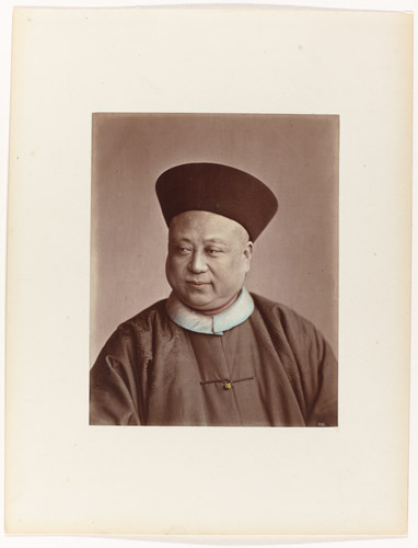 Portret van de Chinese admiraal Ting, Shanghai, Baron von Stillfried, 1875 Rijksmuseum, Amsterdam. Overdracht van beheer van de Rijksdienst Beeldende Kunst