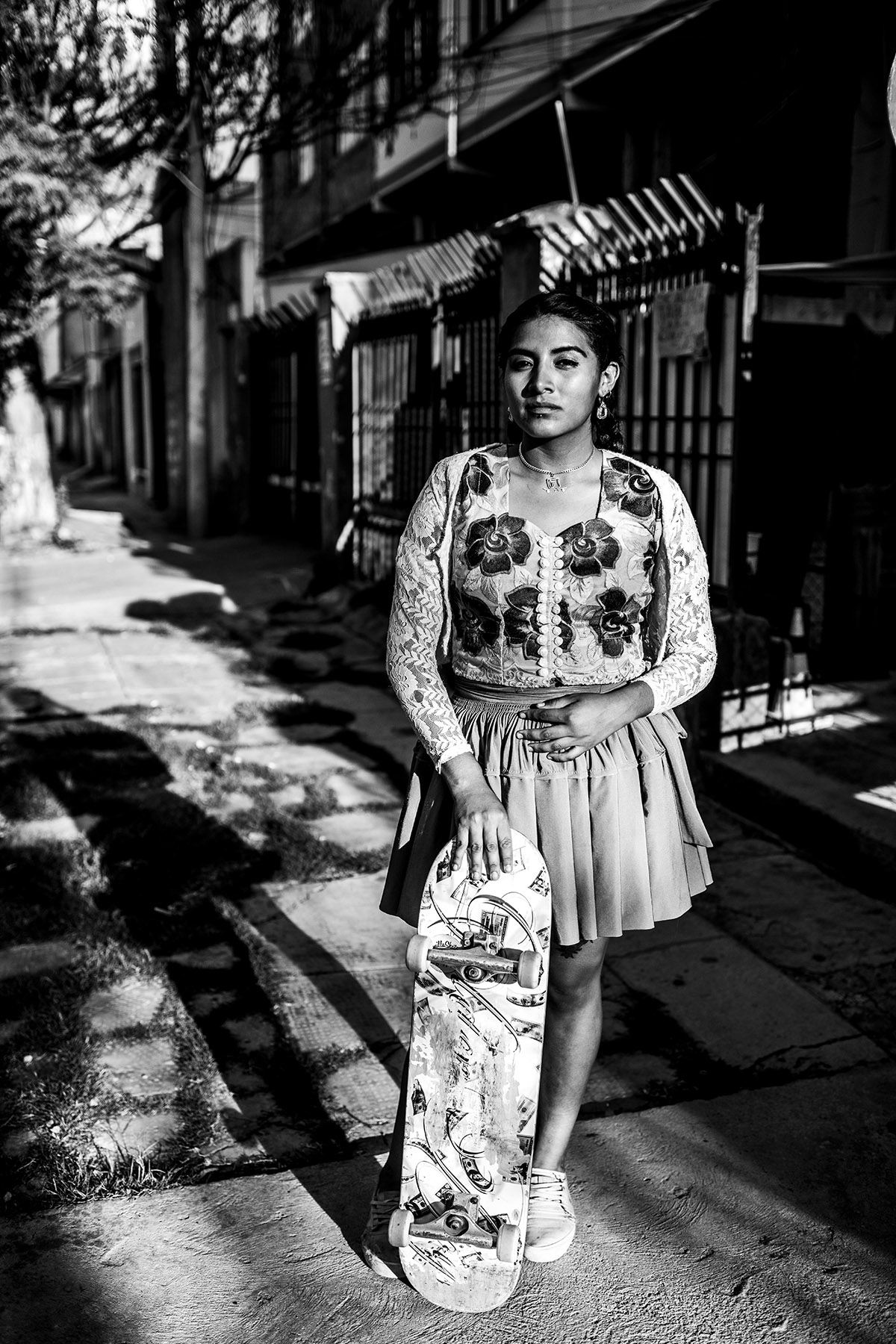 Carla Kogelman, Huara van skategroep Imilla Skate in Cochabamba, Bolivia, 2022