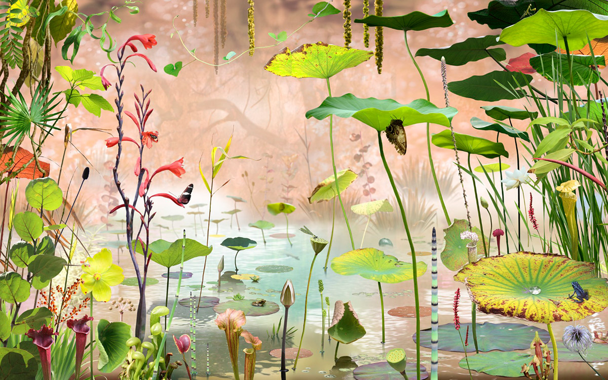 Ruud van Empel, Arcadia #1, Archival pigment print, 62,5 x 100 cm, edition of 8, 2020