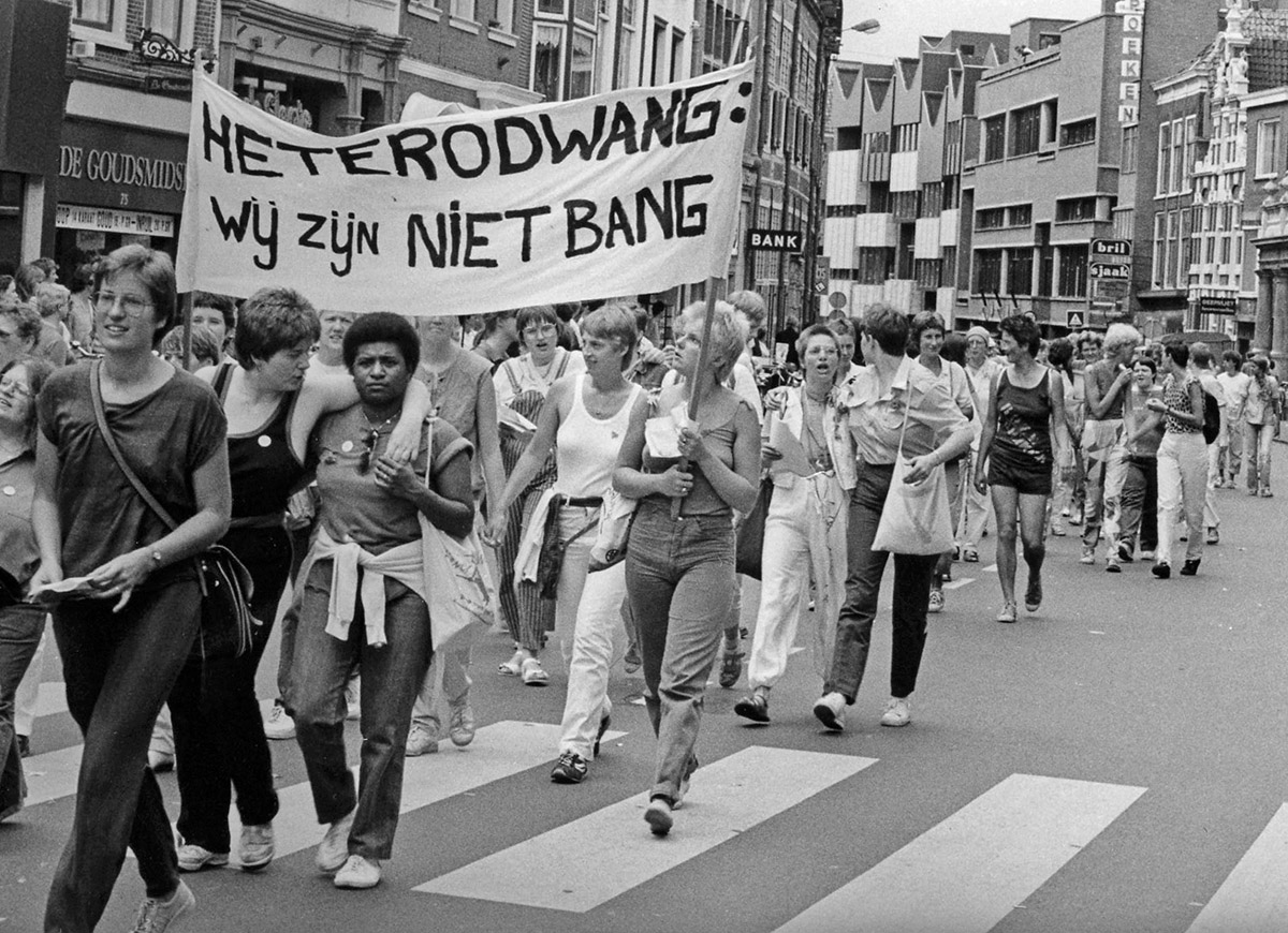 Marian Bakker, Protest2Pride, Leiden, 1983