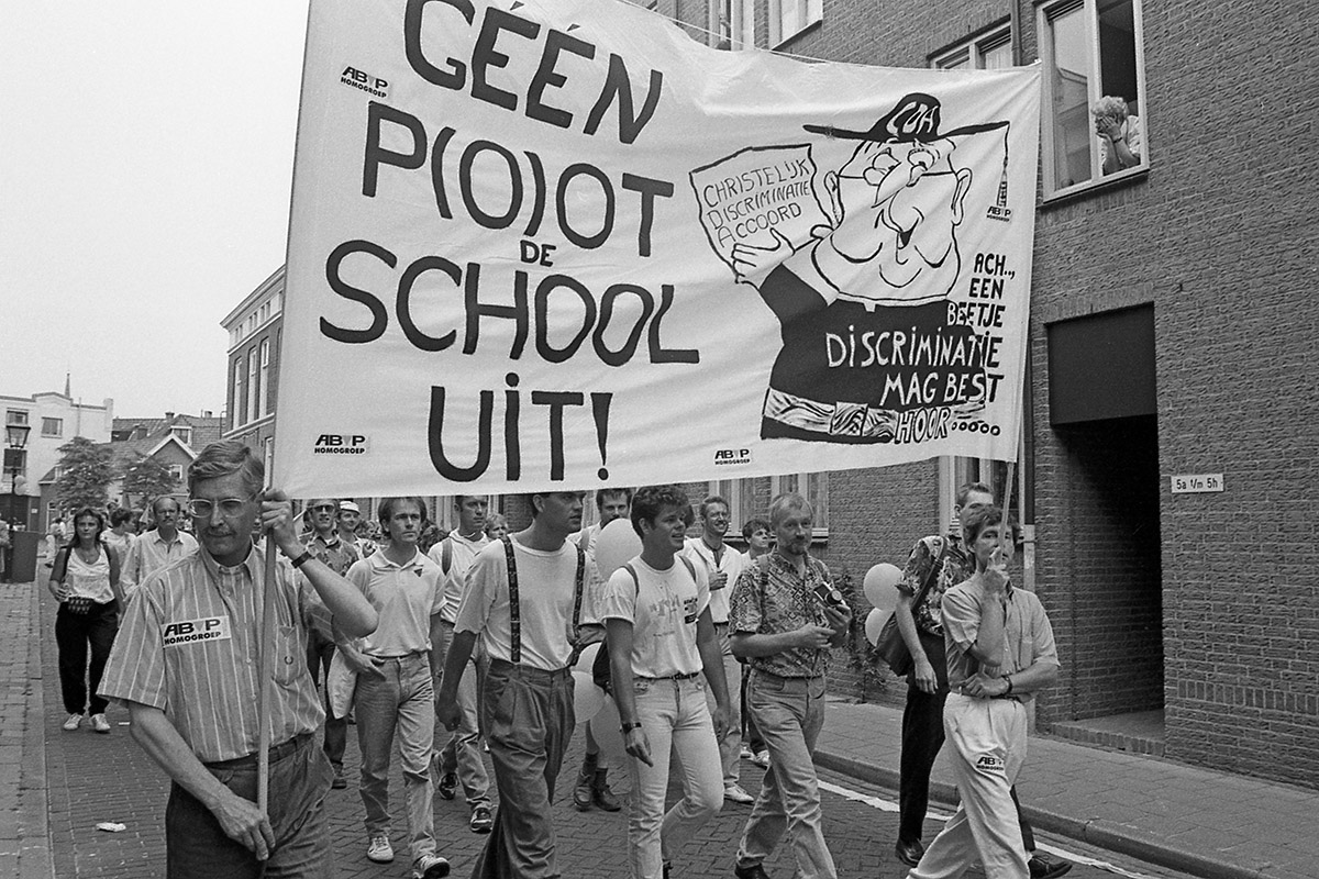 Marian Bakker, Protest2Pride, Zwolle, 1990