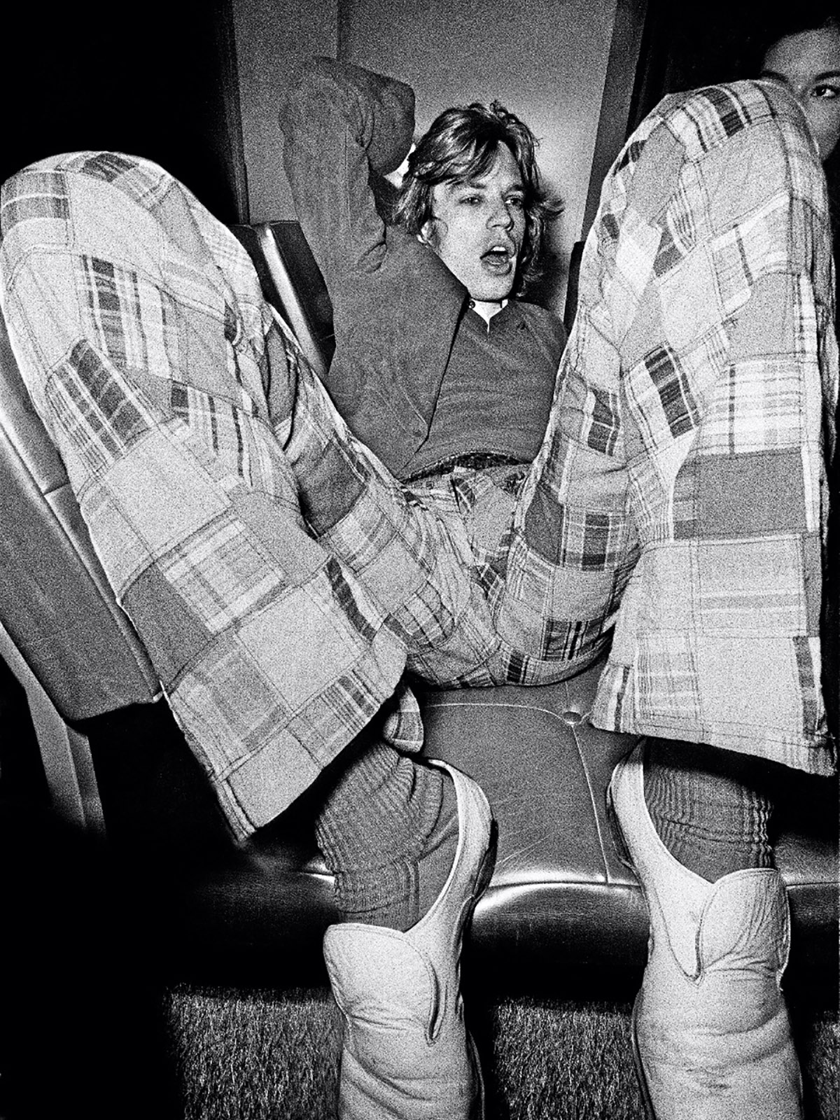 Claude Vanheye, Mick & Bianca Jagger in de kleedkamer, RAI Amsterdam, 9 oktober 1970