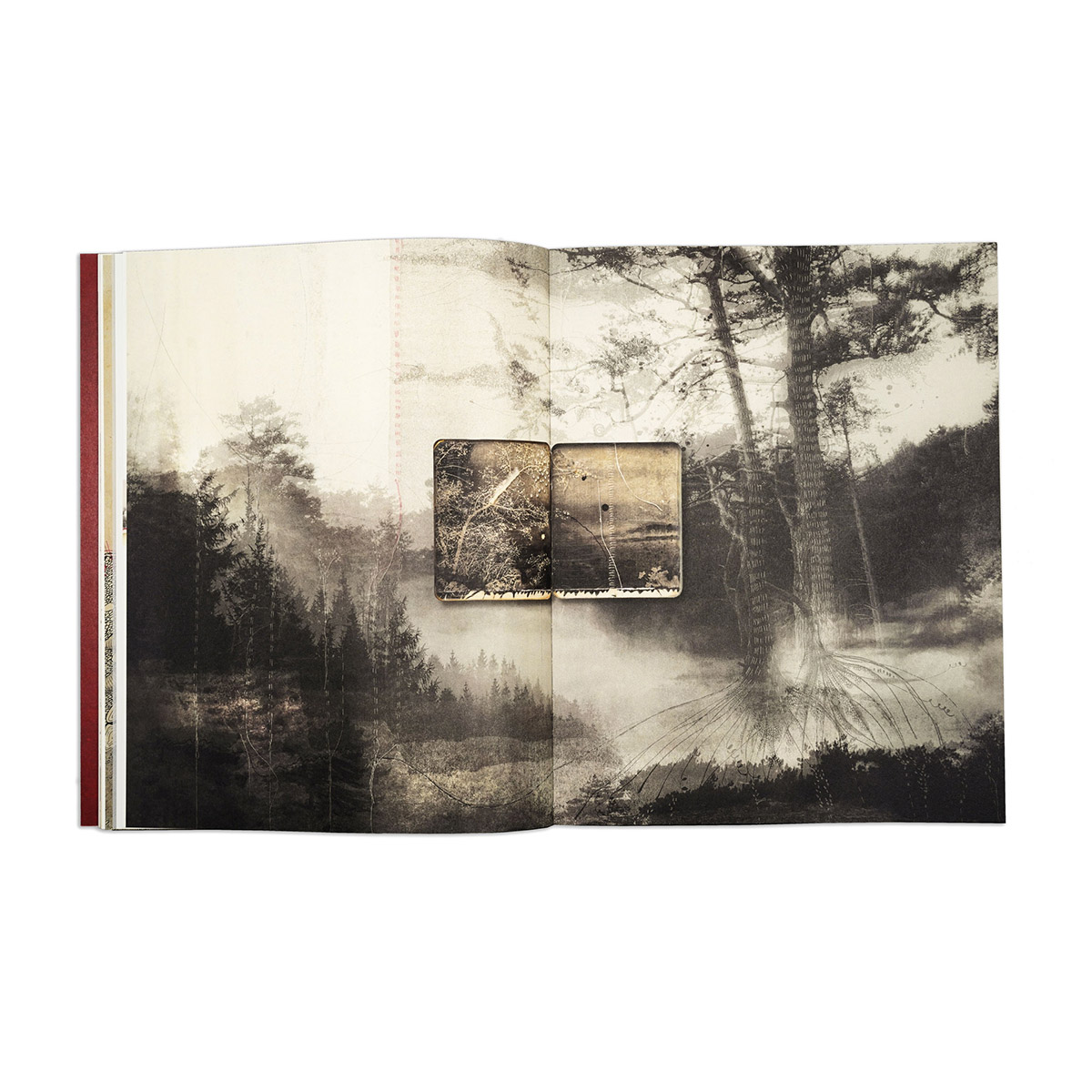 Jackie Mulder, spread kunstboek Thought Trails