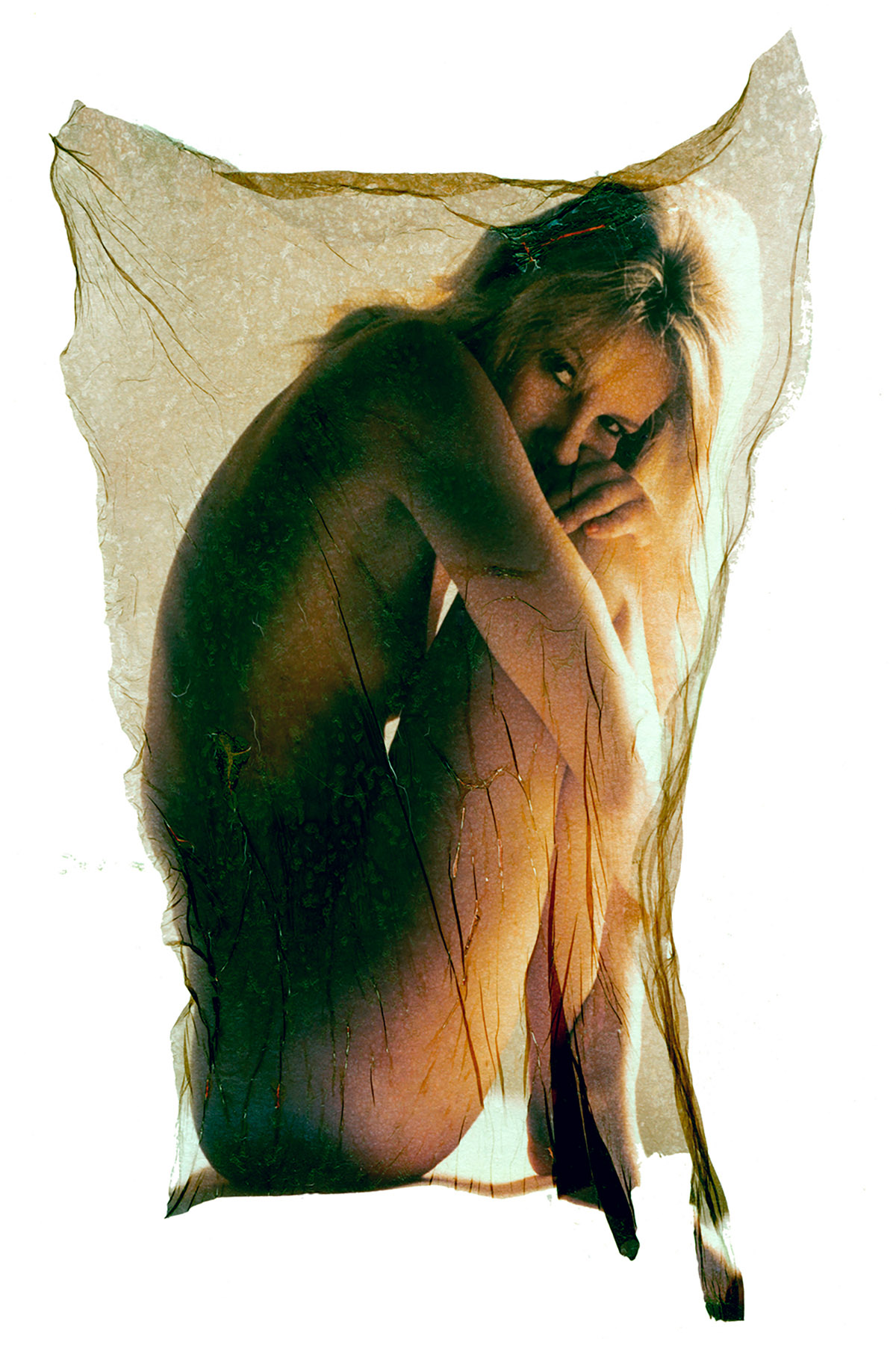 Pim Westerweel, Myra 2000, Polaroid Emulsion Lift, op zuurvrij passepartout karton, 17x12 cm in passe-partout en 35x28 cm aluminium lijst, Ed. 1/1, 400 euro