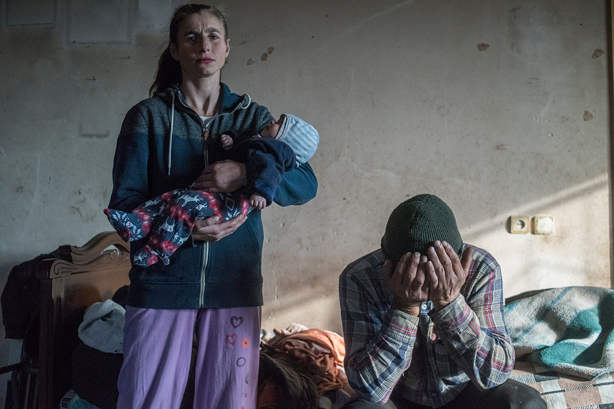 World Press Photo of the Year Nominee, Valery Melnikov, Russia, Sputnik, Leaving Home in Nagorno-Karabakh, Azat Gevorkyan and his wife Anaik are pictured before leaving their home in Lachin, on 28 November. Many Armenians left areas that were to return to Azerbaijani control following the Second Nagorno-Karabakh War. The Lachin district was the final district (out of three) given up by Armenia on 29 November.